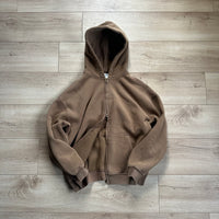AR TIE MASTER COFFEE BROWN ZIP HOODIE