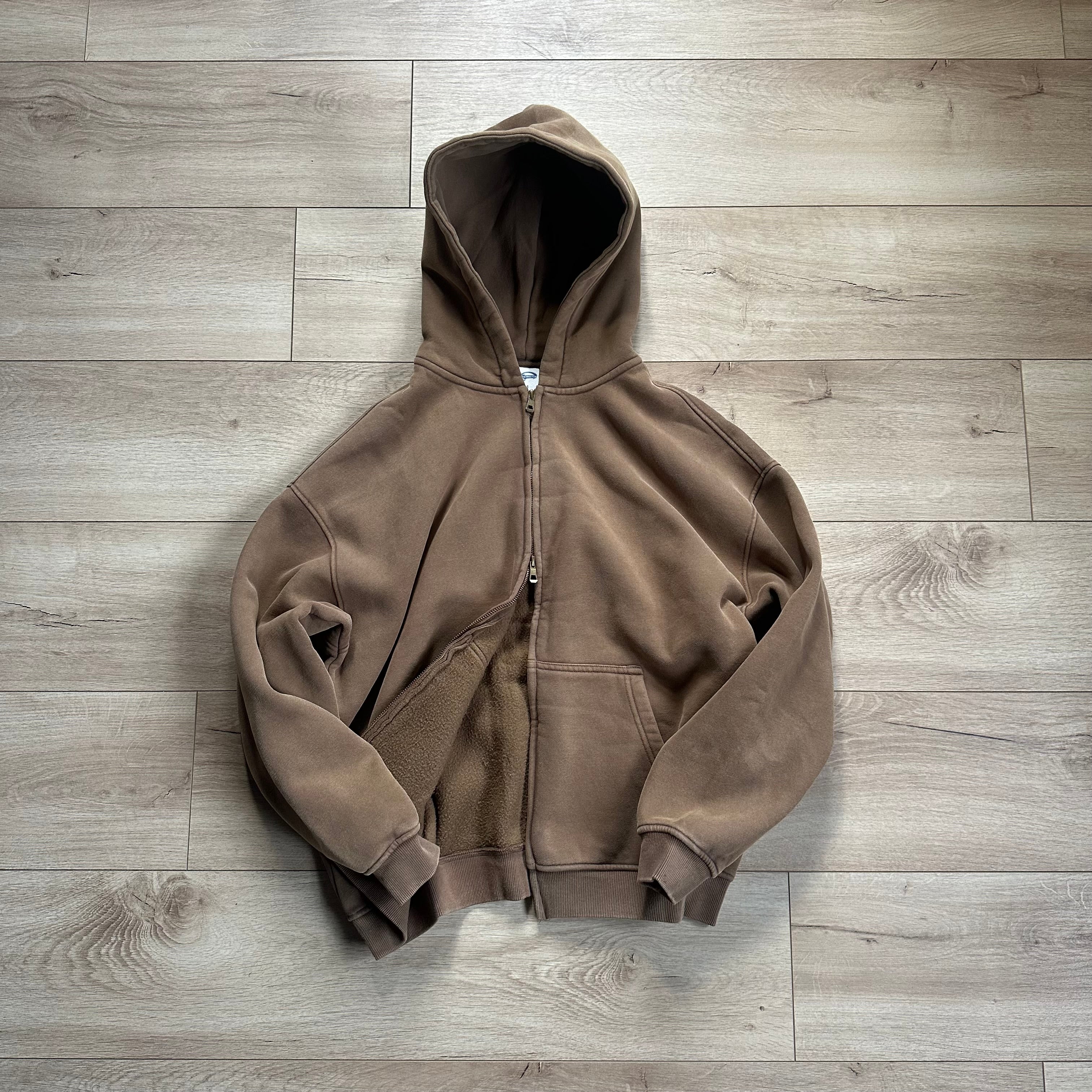 AR TIE MASTER COFFEE BROWN ZIP HOODIE