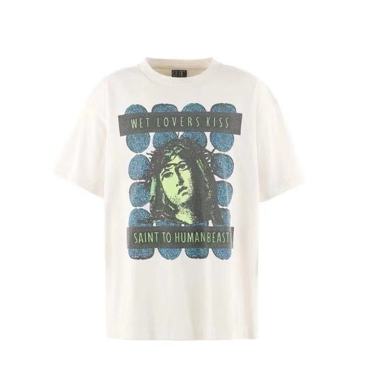WET LOVERS KISS CREAM GRAPHIC TEE
