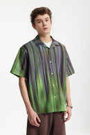 GRADIENT STRIPE SHIRT – Green & Purple