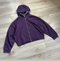 PATTERNED INNER ZIPPER HOODIE
