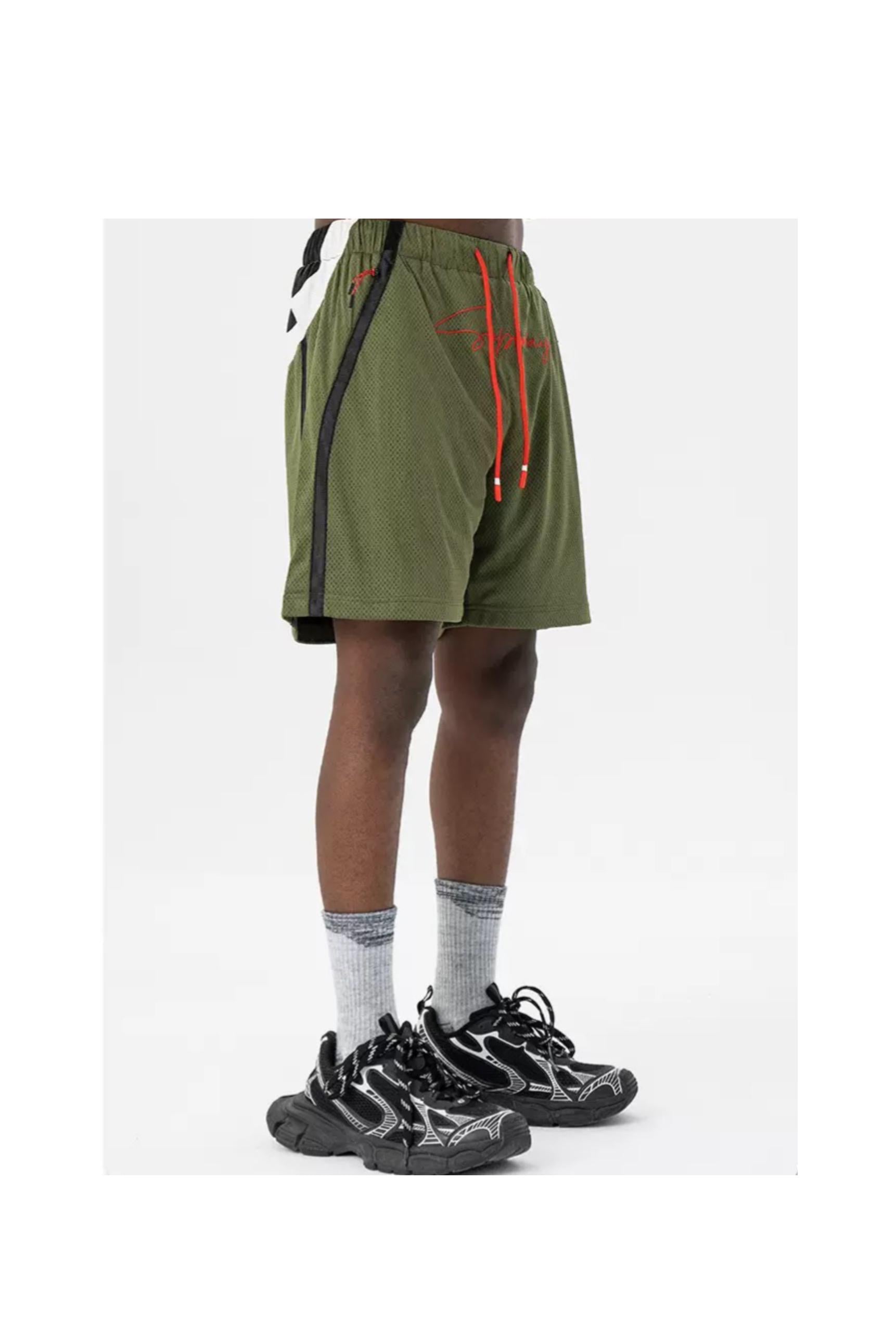 SUPERWAY GREEN BASEBALL SHORTS