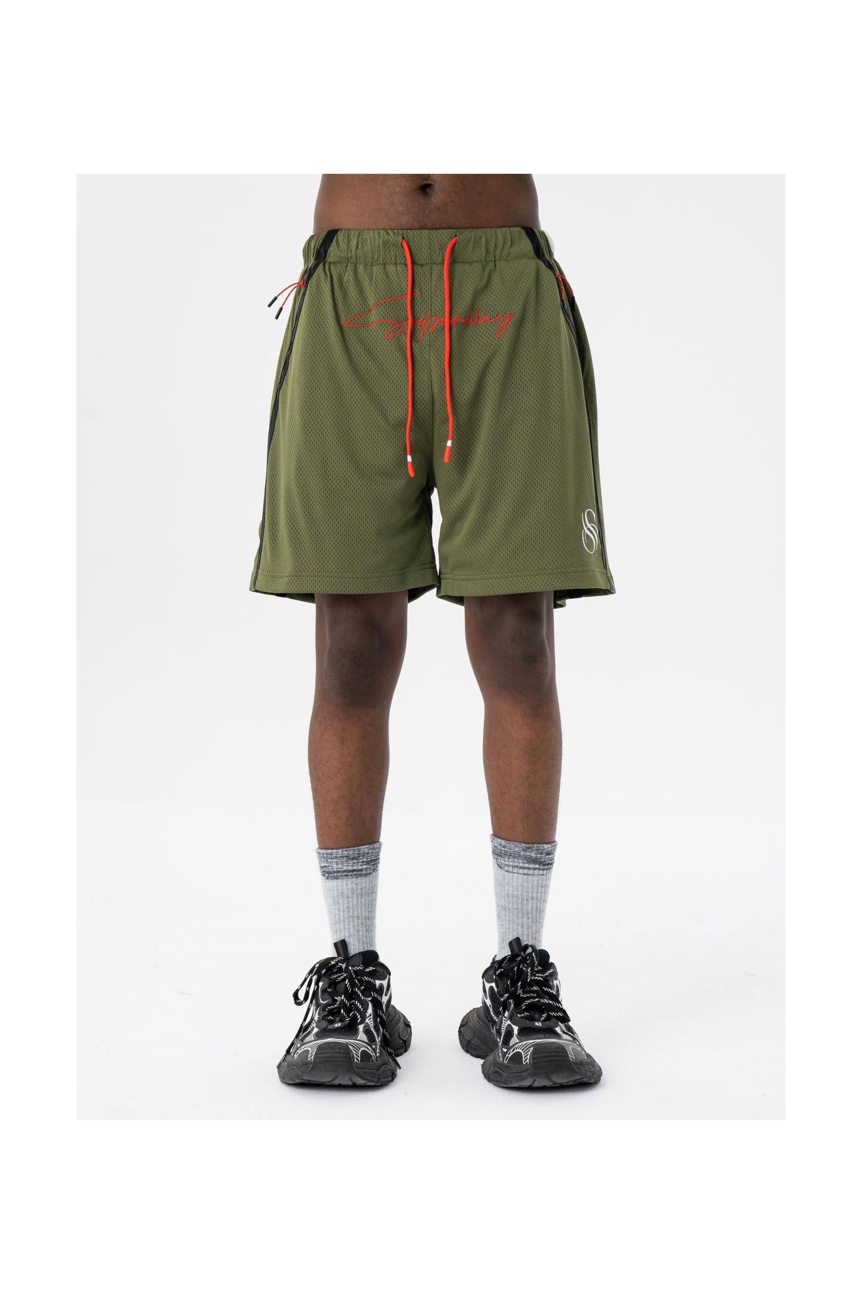 SUPERWAY GREEN BASEBALL SHORTS