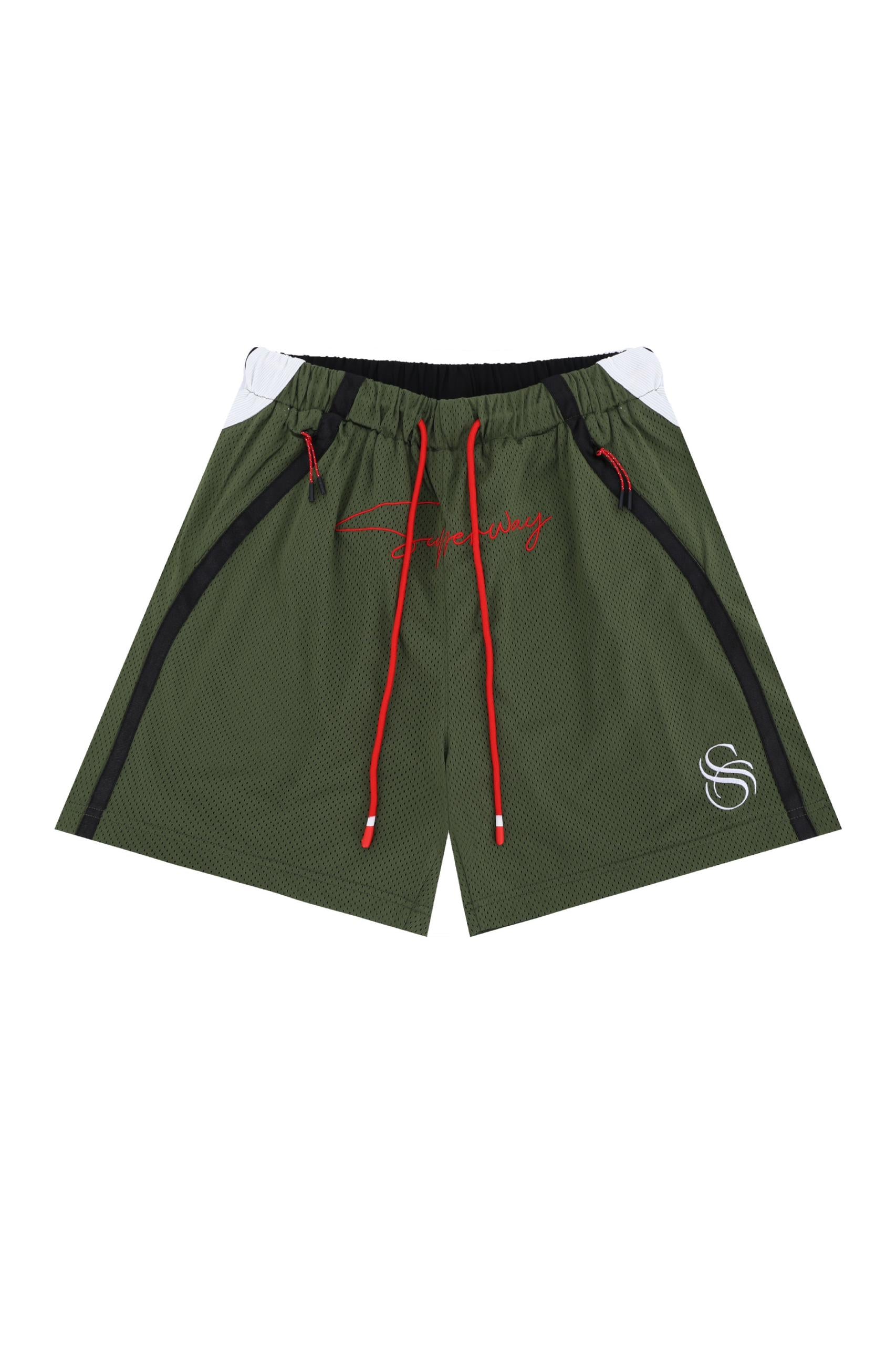 SUPERWAY GREEN BASEBALL SHORTS