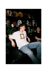 GLOW IN THE DARK WHITE TEE(INFLATION)