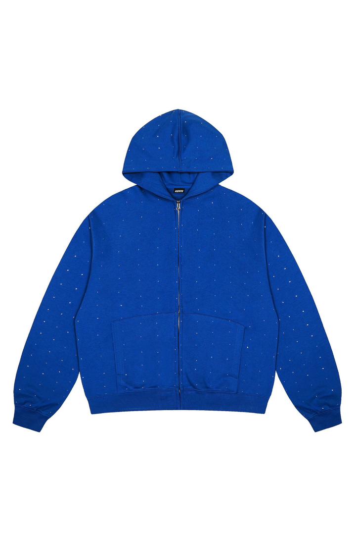 DOTTED ZIPPER HOODIE