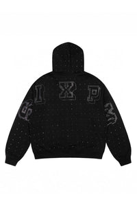 DOTTED ZIPPER HOODIE