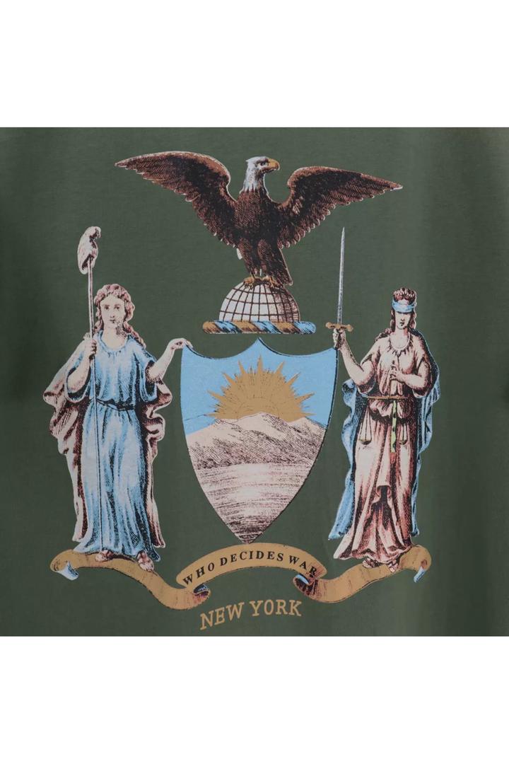 WHO DECIDES WAR GREEN TEE