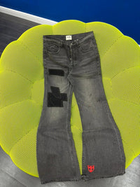 ZJ PATCHED GREY JEANS