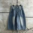 TEXTURED BLUE JORTS