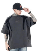 GREY BLACK OUTLINE SHIRT