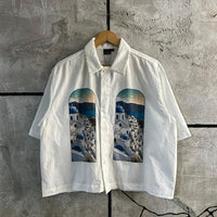 HOUSES GRAPHIC WHITE SHIRT