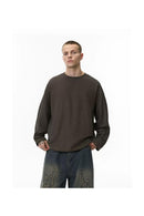 PLAIN URBAN GRID SWEATSHIRT