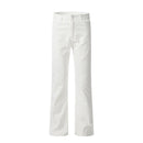 White jeans on a white background