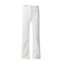 White jeans on a white background