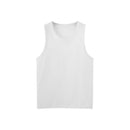 White sleeveless shirt on a white background