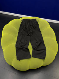 ECHO BLACK NYLON TRACKPANTS