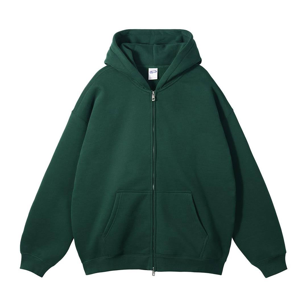 AR TIE MASTER GREEN ZIP HOODIE